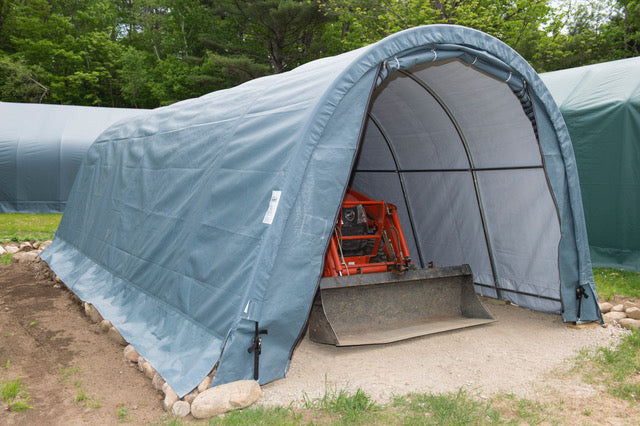 12x24x8 – Extended 1 Car Garage | Round Top