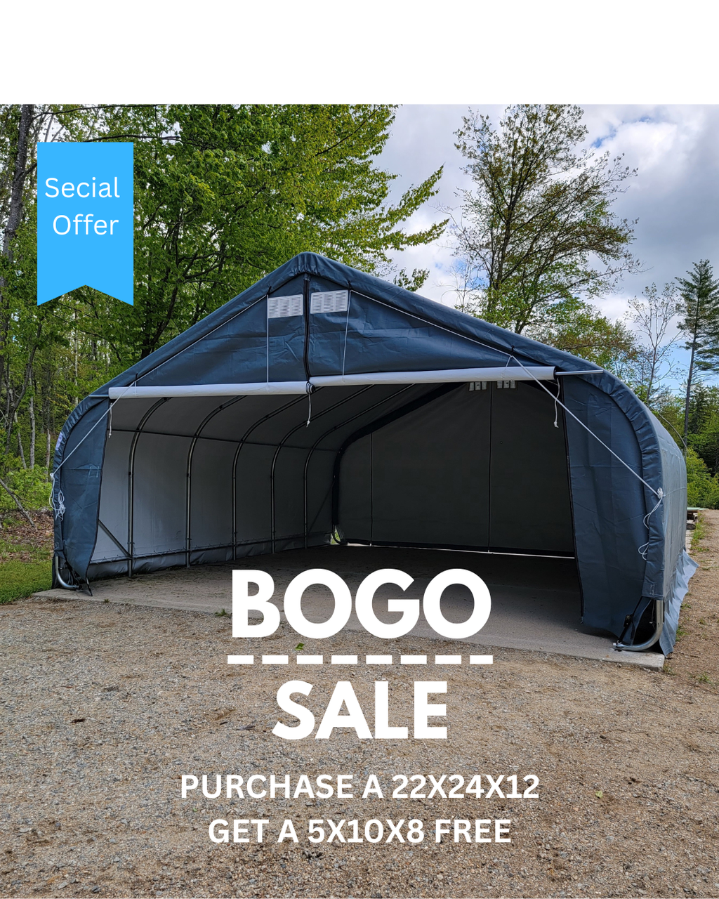22x24x12 – Two Car Garage